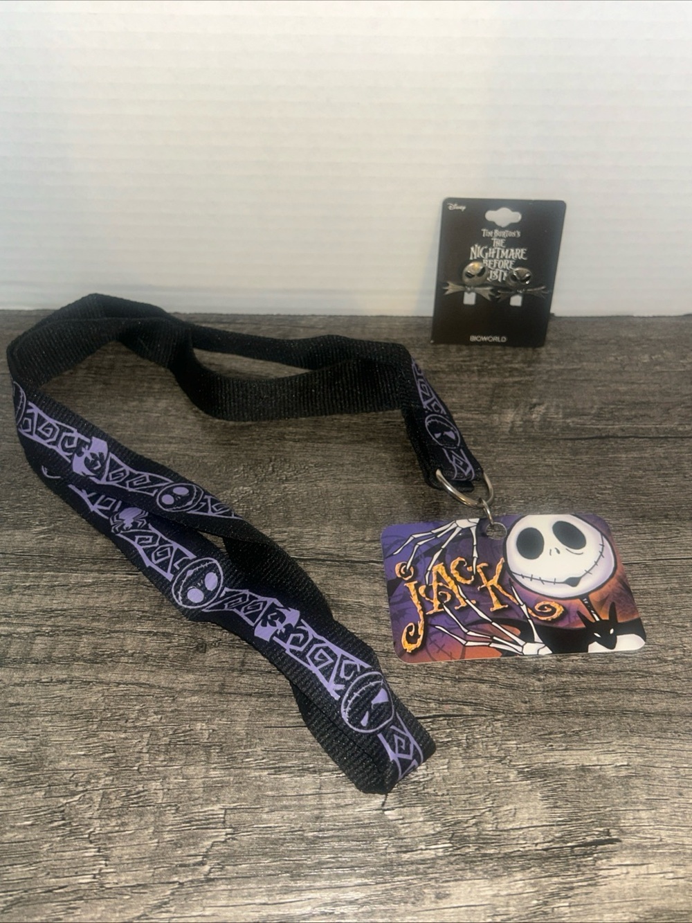 Bioworld The Nightmare Before Christmas Jack Lanyard in Black and Purple